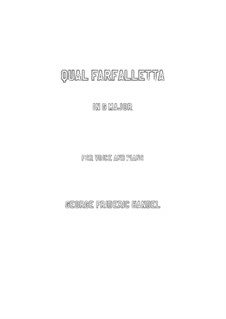 Partenope, HWV 27: Qual farfalletta (G Major) by Georg Friedrich Händel