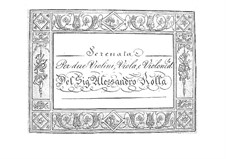 Serenade für Streichquartett, BI 400: Serenade für Streichquartett by Alessandro Rolla