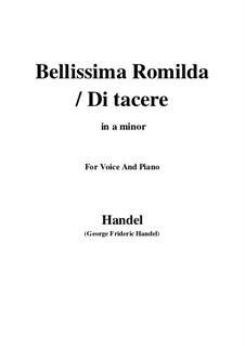 Julius Cäsar, HWV 17: Cessa omai di sospirare, for voice and piano (F Major) by Georg Friedrich Händel