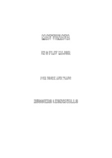 Mattinata: For voice and piano (G flat Major) by Ruggero Leoncavallo