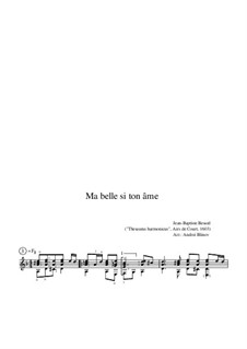 Ma belle si ton âme: Ma belle si ton âme by Jean-Baptiste Besard