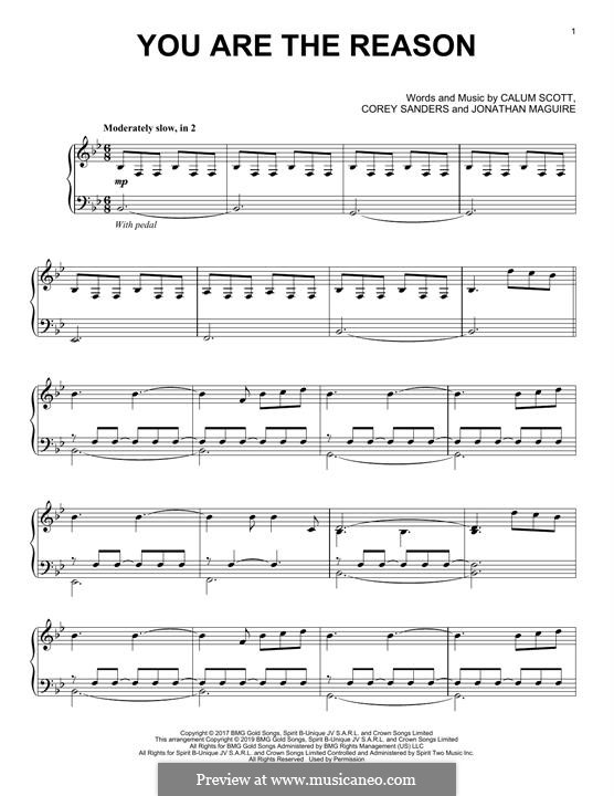 You are the Reason von C. Scott, C. Sanders, J. Maguire auf MusicaNeo
