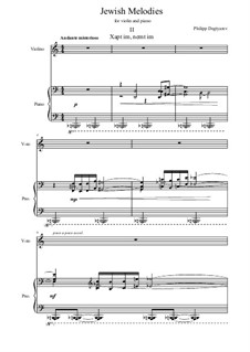 Jüdische Melodien, Op.59: Nr.2 by Philipp Degtyarev-Cord