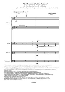 Stück für Klavier, Violin, Bratsche und Violoncello: Stück für Klavier, Violin, Bratsche und Violoncello by Murat Gülerce
