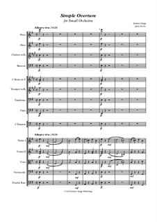 Simple Overture for Small Orchestra: Simple Overture for Small Orchestra by Jordan Grigg