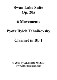 6 Movements and 8 Movements: Klarinette in B 1 (transponierte Stimme) by Pjotr Tschaikowski