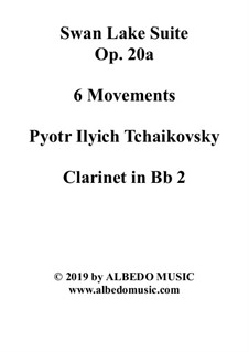 6 Movements and 8 Movements: Klarinette in B 2 (transponierte Stimme) by Pjotr Tschaikowski