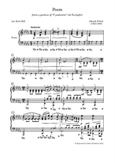 Poème, Op.39a: Poème by Zdeněk Fibich