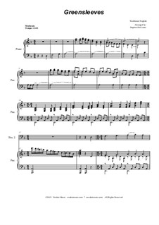 Chamber version: Trombone duet and piano by folklore