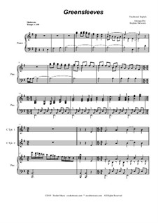 Chamber version: For brass quartet and piano - alternate version by folklore