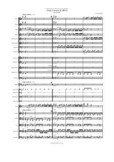 Violin Concerto Kairos for violin and orchestra: III Ananke – score by Hans Bakker