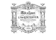 Egmont, Op.84: Version für Klavier, vierhändig by Ludwig van Beethoven