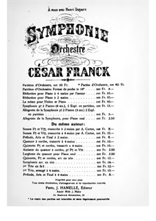 Sinfonie in d-Moll, Op.48: Vollpartitur by César Franck