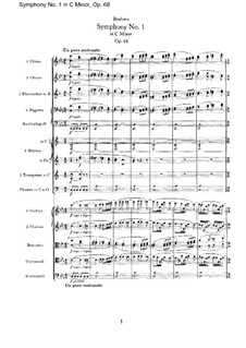 Vollständigher Satz: Vollpartitur by Johannes Brahms