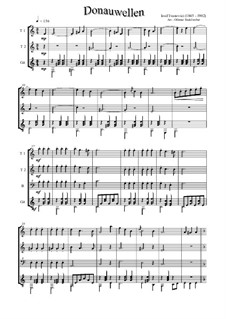 Donauwellen: Für Quartette by Iosif Ivanovici