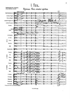 Sinfonie Nr.8 in Es-Dur: Movement I – score by Gustav Mahler