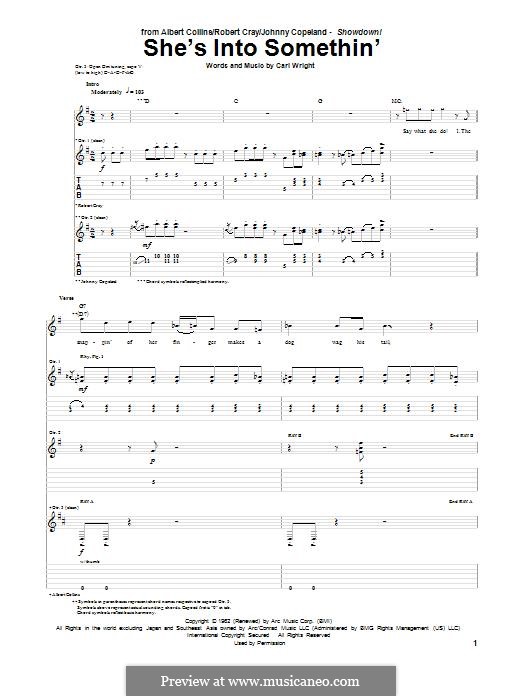 She's Into Somethin' (Muddy Waters): Für Gitarre mit Tabulatur by Carl Wright