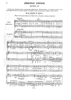 Traum auf der Wolga, Op.16: Akt I, Klavierauszug mit Singstimmen by Anton Arenski