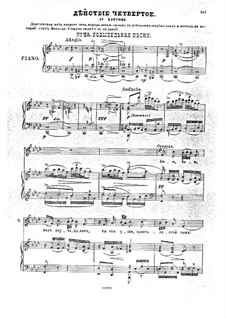 Traum auf der Wolga, Op.16: Akt IV, Klavierauszug mit Singstimmen by Anton Arenski