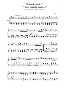 Fragmente: Ella mi furapita! Parmi veder le lagrime... by Giuseppe Verdi