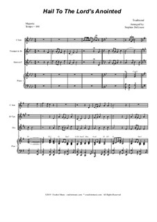 Hail to the Lord's Anointed: Duet for Bb-Trumpet and French Horn by Unknown (works before 1850)