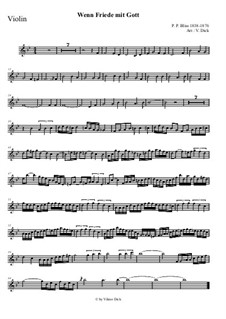 Wenn Friede mit Gott: Für Violine und Klavier by Philip Paul Bliss