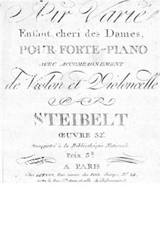 Air varié 'Enfant cheri des Dames', Op.32: Cellostimme by Daniel Steibelt