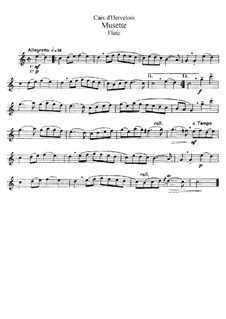 Musette: Bearbeitung für Flöte und Klavier – Solo Stimme by Louis de Caix d'Hervelois