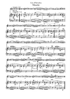 Musette: Bearbeitung für Flöte und Klavier by Louis de Caix d'Hervelois