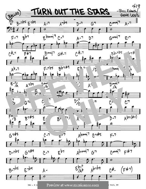 Turn Out the Stars: Für Gitarre by Bill Evans