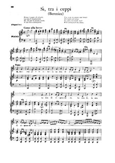 Berenice, Königin von Ägypten, HWV 38: Si, tra i ceppi, Low Voice by Georg Friedrich Händel