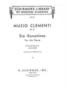 Vollständiger Satz: Für Klavier by Muzio Clementi