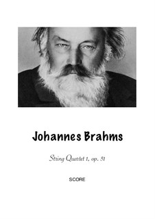 Streichquartett Nr.1 in c-Moll, Op.51: Version for flute, clarinet, bassoon and horn by Johannes Brahms