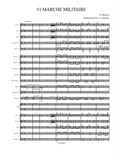 Militärmarsch No.1: For symphonic orchestra – score and parts by Gioacchino Rossini