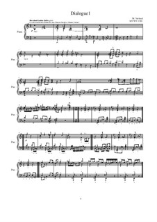 Dialogues for piano: Dialogue 1, MVWV 1301 by Maurice Verheul