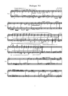 Dialogues for piano: Dialogue 4, MVWV 1304 by Maurice Verheul