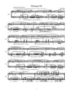 Dialogues for piano: Dialogue 8, MVWV 1308 by Maurice Verheul