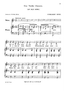 Une Vieille Chanson (An Old Song): Une Vieille Chanson (An Old Song) by Ethelbert Woodbridge Nevin