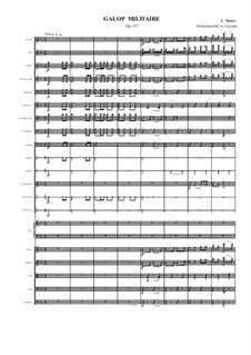 Galop Militaire, Op.117: For symphonic orchestra by Charles Mayer