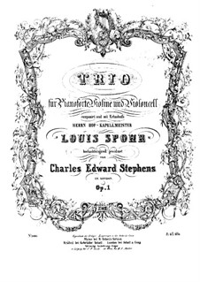 Klaviertrio in F-Dur, Op.1: Cellostimme by Charles Edward Stephens