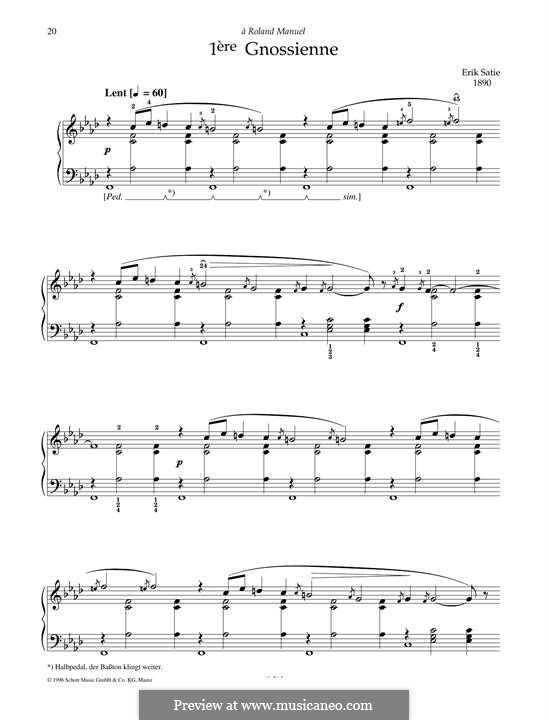 No.1: Für Klavier by Erik Satie