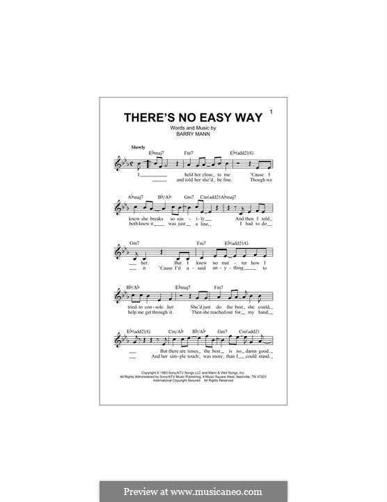 There's No Easy Way: There's No Easy Way by Barry Mann