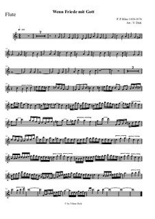 Wenn Friede mit Gott: Für Flöte und Piano by Philip Paul Bliss