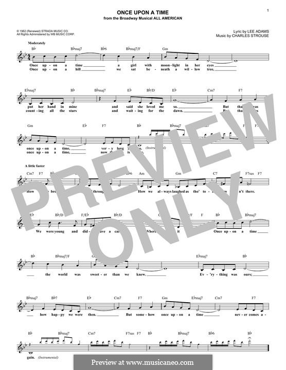 Once Upon a Time: Melodische Linie by Charles Strouse