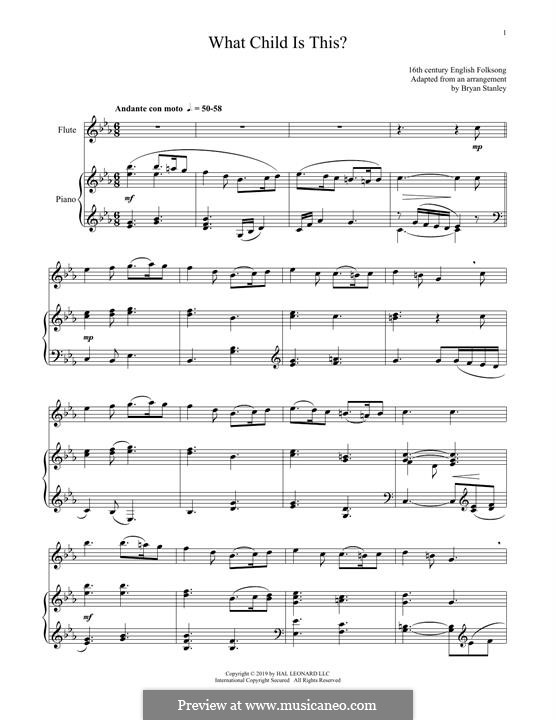 Two instruments version: Für Flöte und Piano by folklore