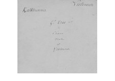 Klaviertrio Nr.4, Op.84: Cellostimme by Friedrich Kalkbrenner