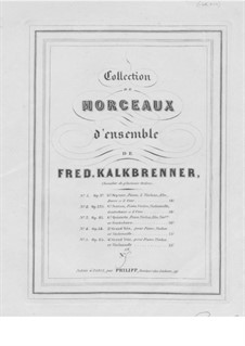 Klaviertrio Nr.4, Op.84: Klavierstimme by Friedrich Kalkbrenner