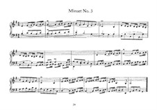 Menuett Nr.3 in G-Dur, BWV 843: Für Cembalo by Johann Sebastian Bach