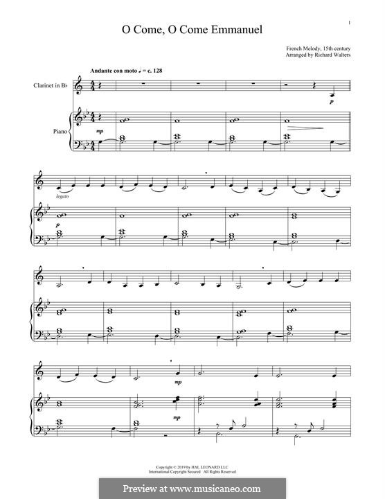 Instrumental version: Für Klarinette und Klavier by folklore