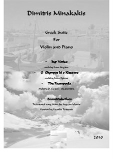 Greek suite for Violin and Piano: Greek suite for Violin and Piano by folklore